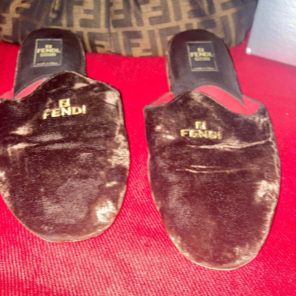 Authentic FENDI HOUSE SLIPPERS